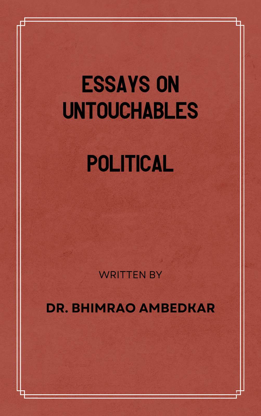 Essays on Untouchables- Political